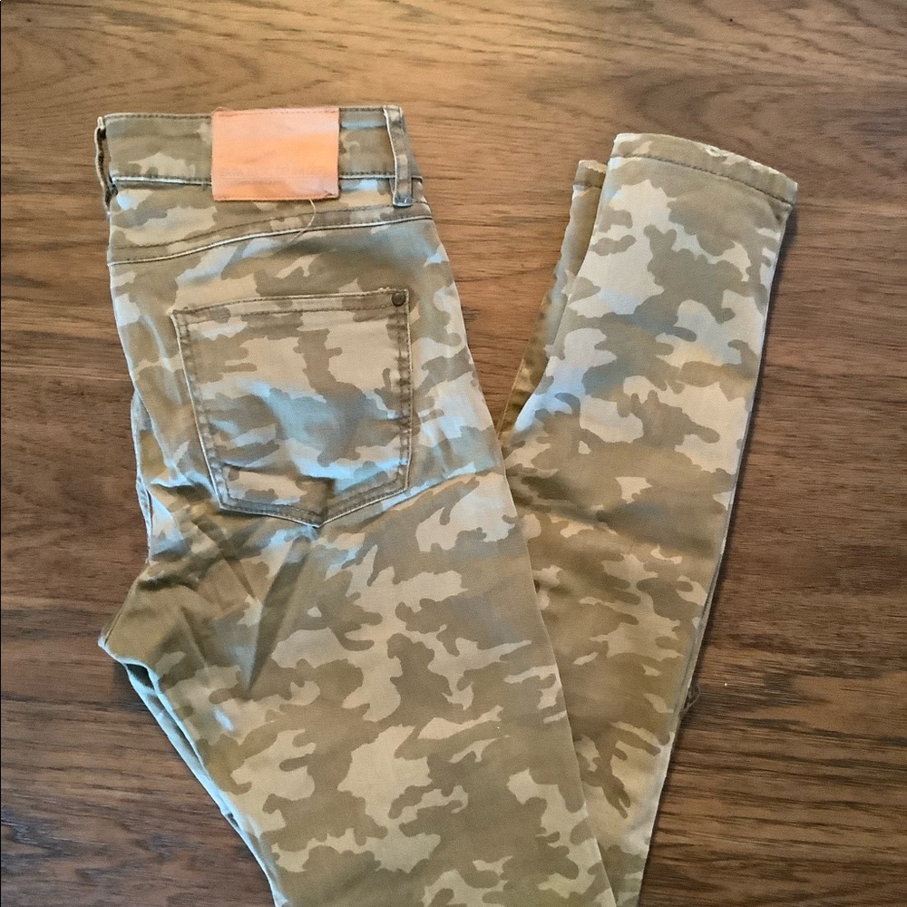 Zara camo skinny jeans
